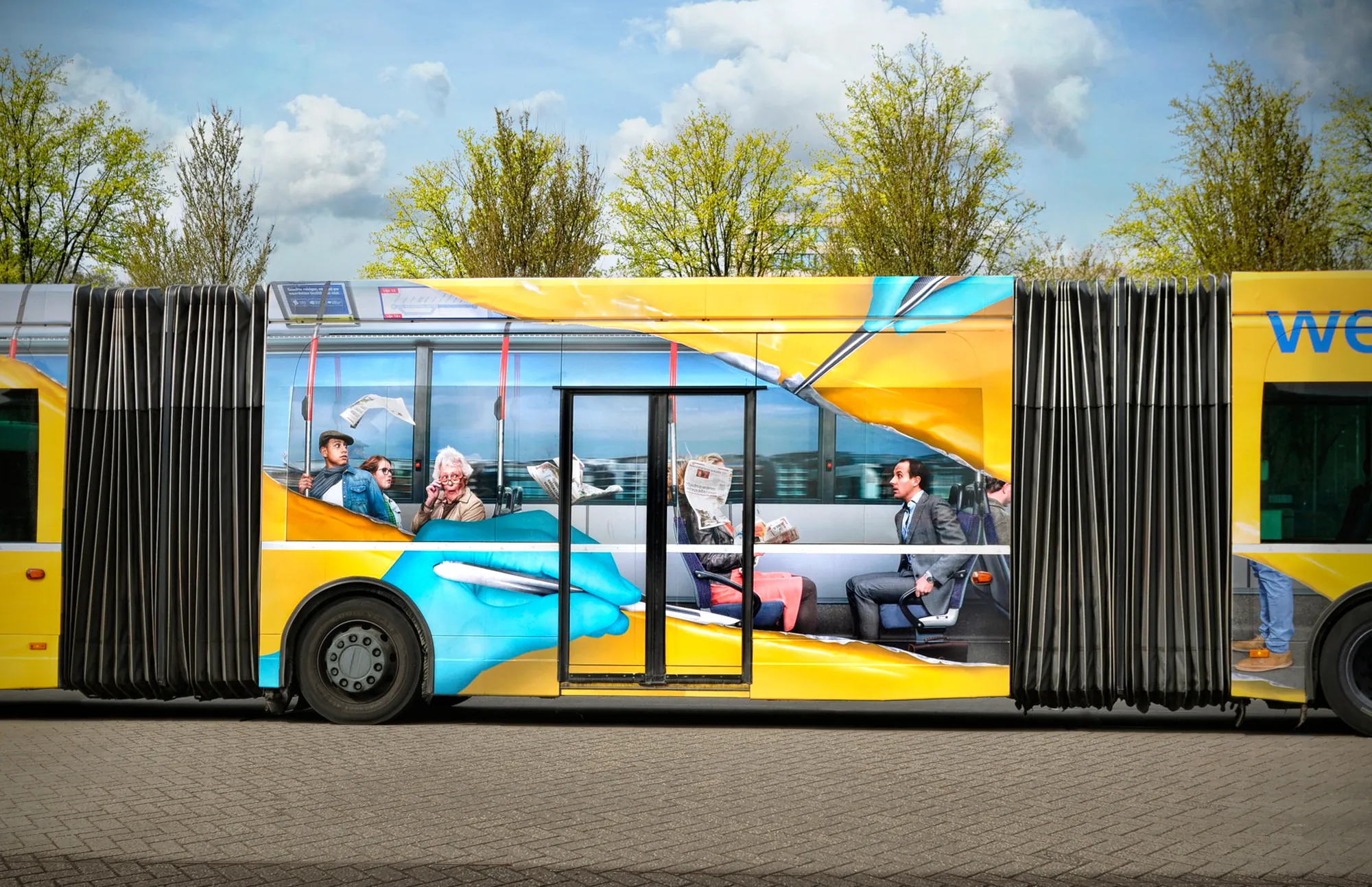 UMC Utrecht campagne op een bus