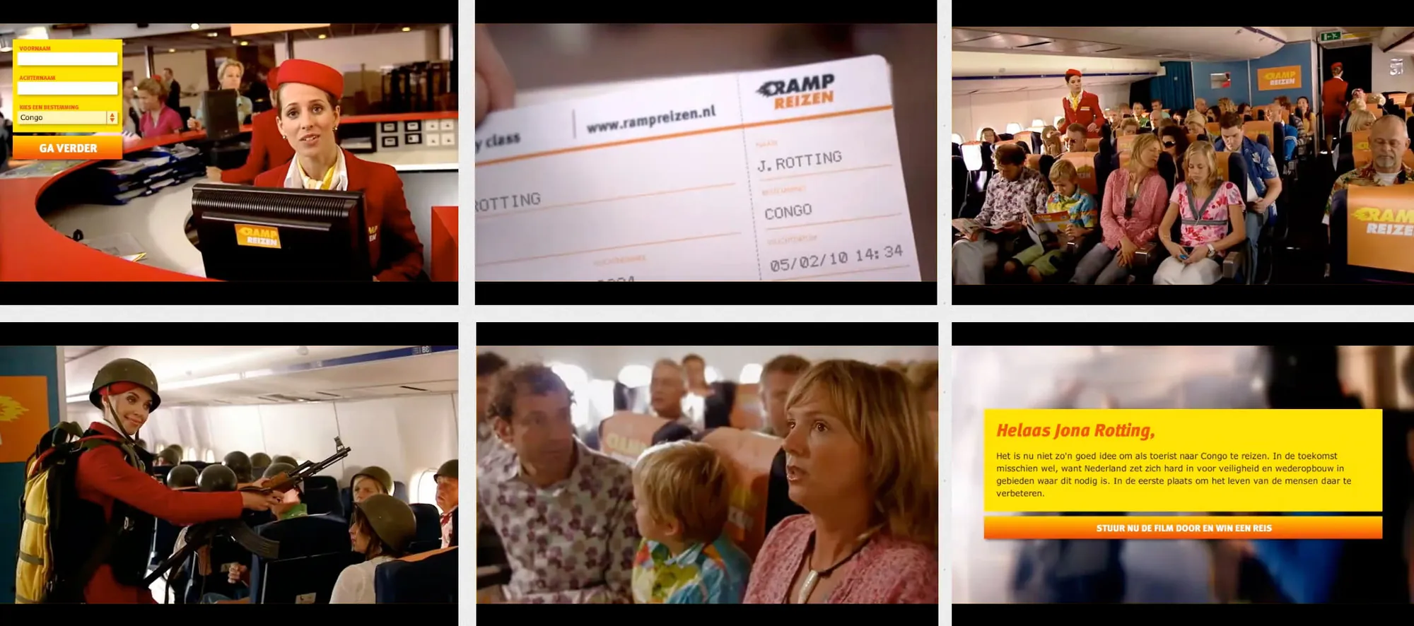 Still uit het Rampreizen filmpje