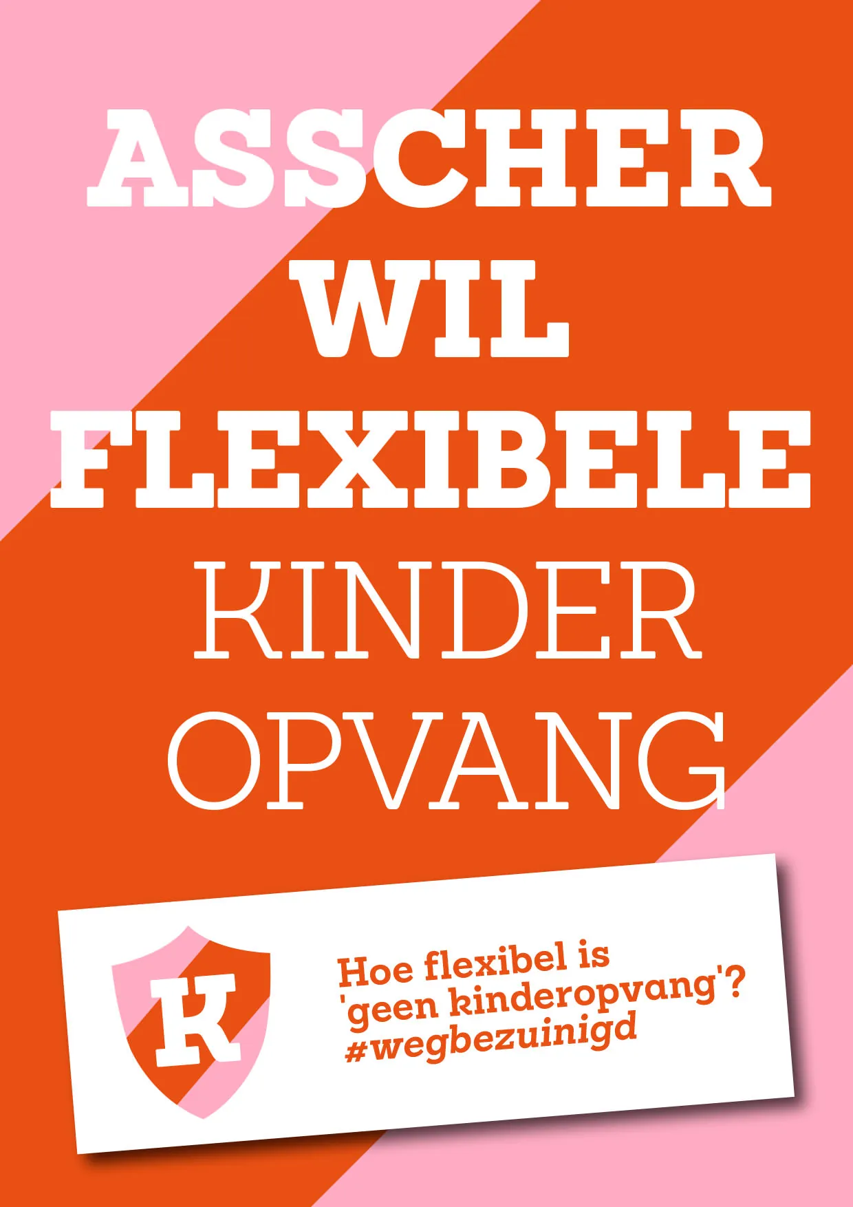 Tweede Loesje poster over kinderopvang