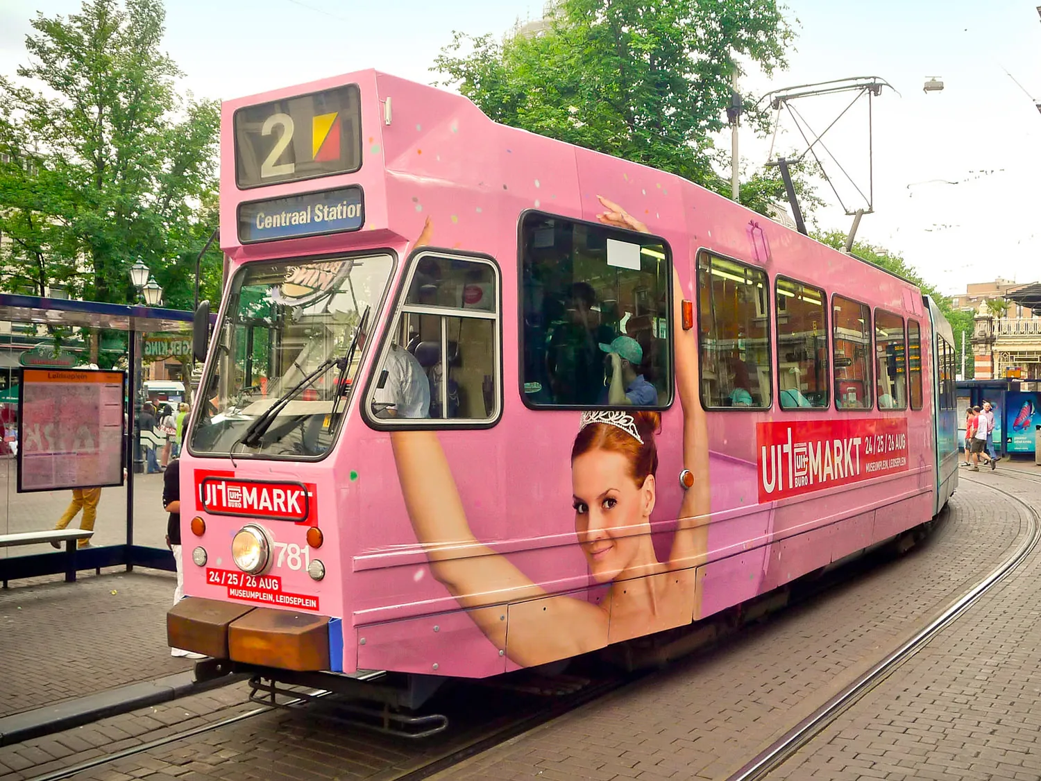 Uitmarkt campagne op de tram