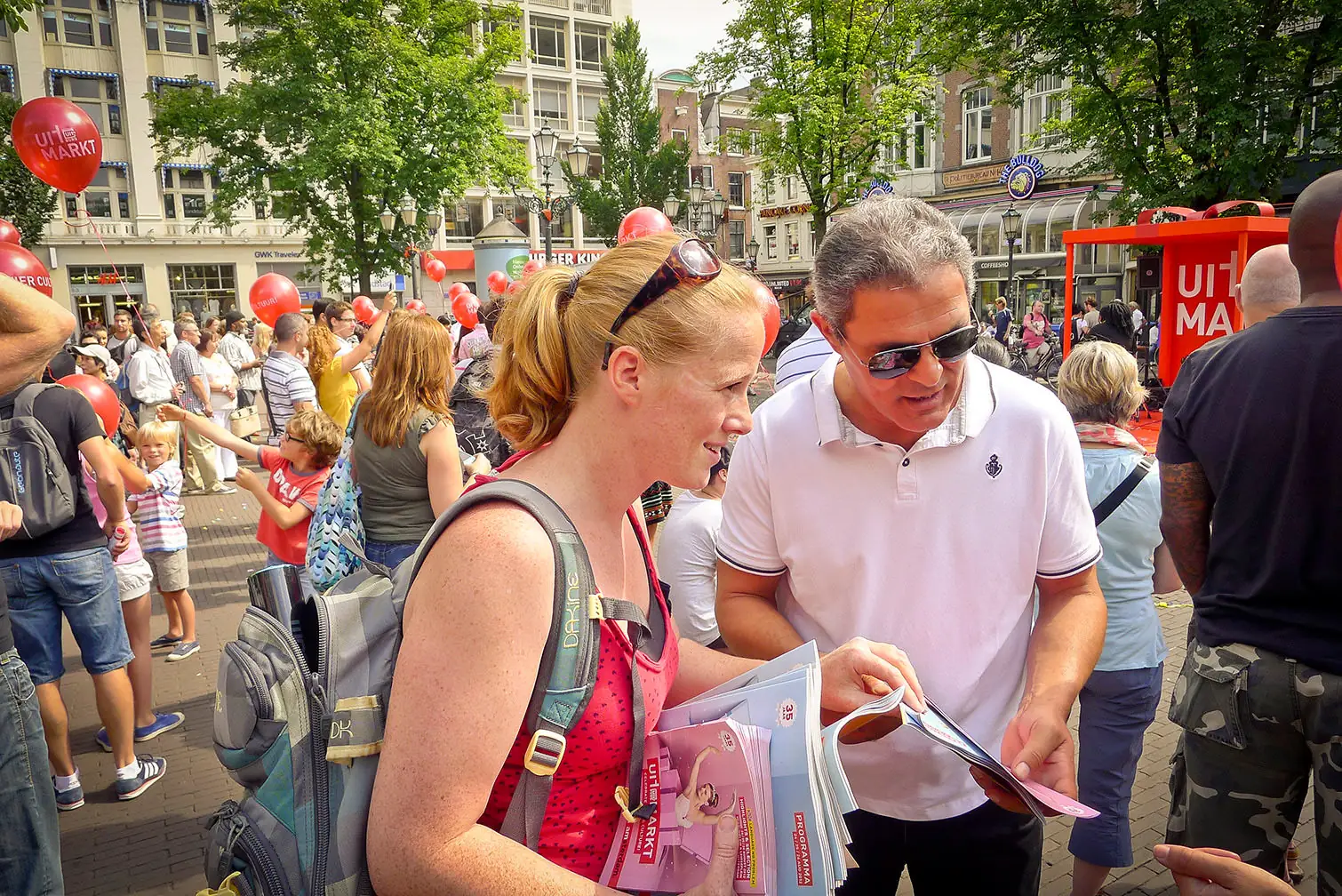 Uitmarkt cadeau als podium op het Leidseplein
