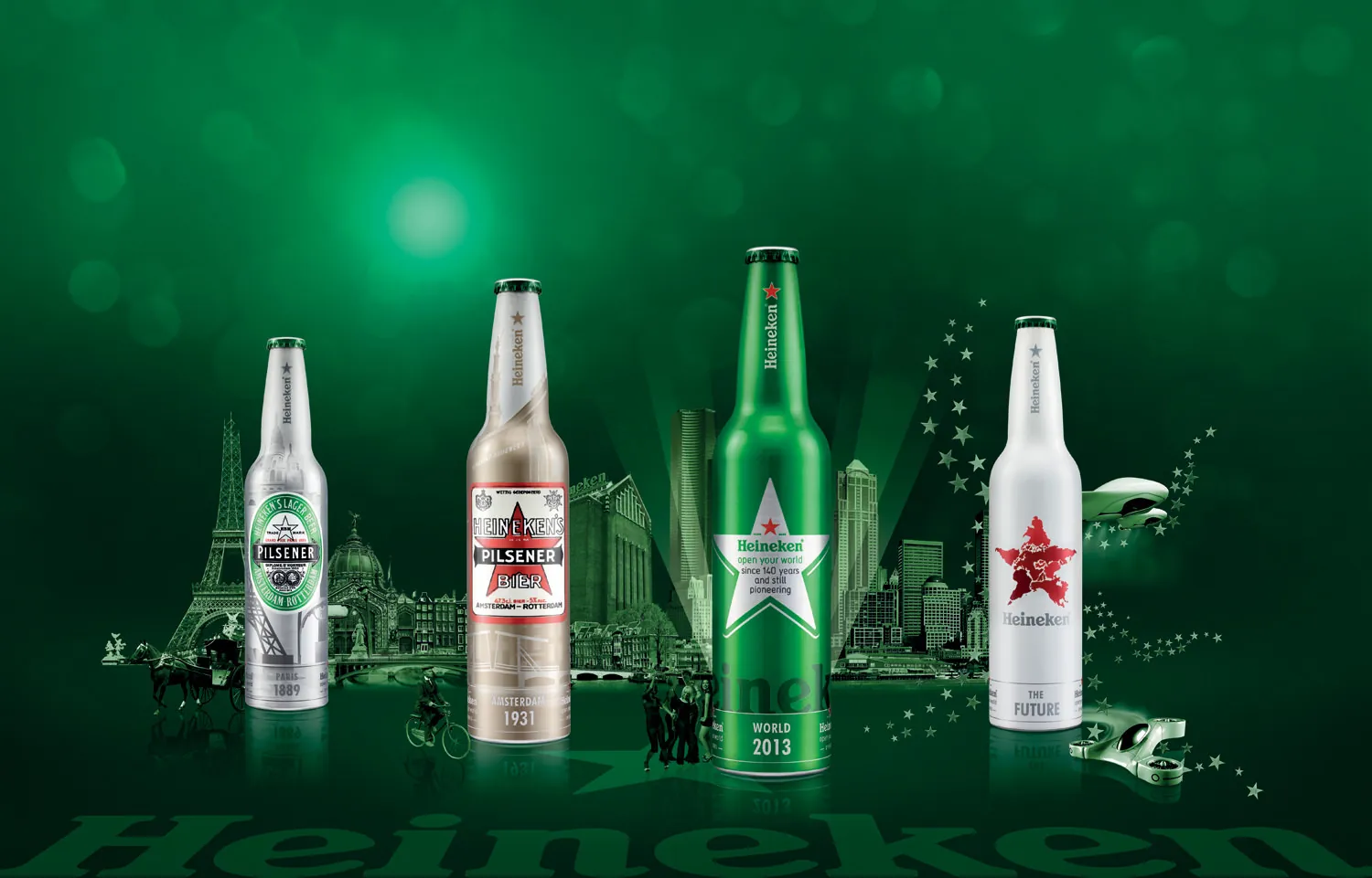 Heineken poster, fotografie Léon Hendrickx