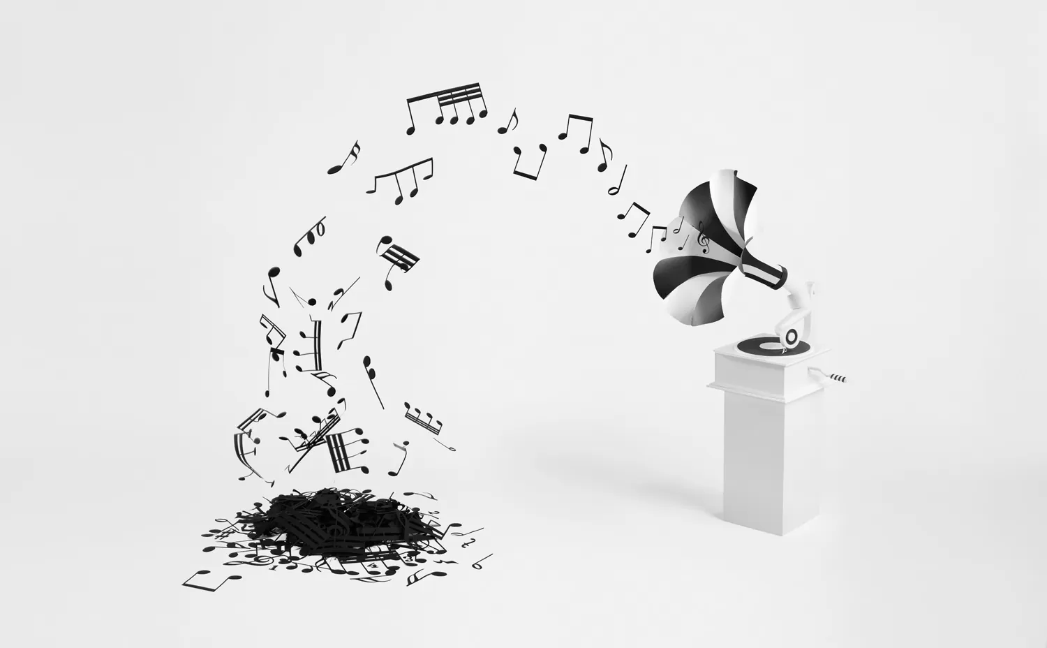 Paper Gramophone, fotografie Léon Hendrickx