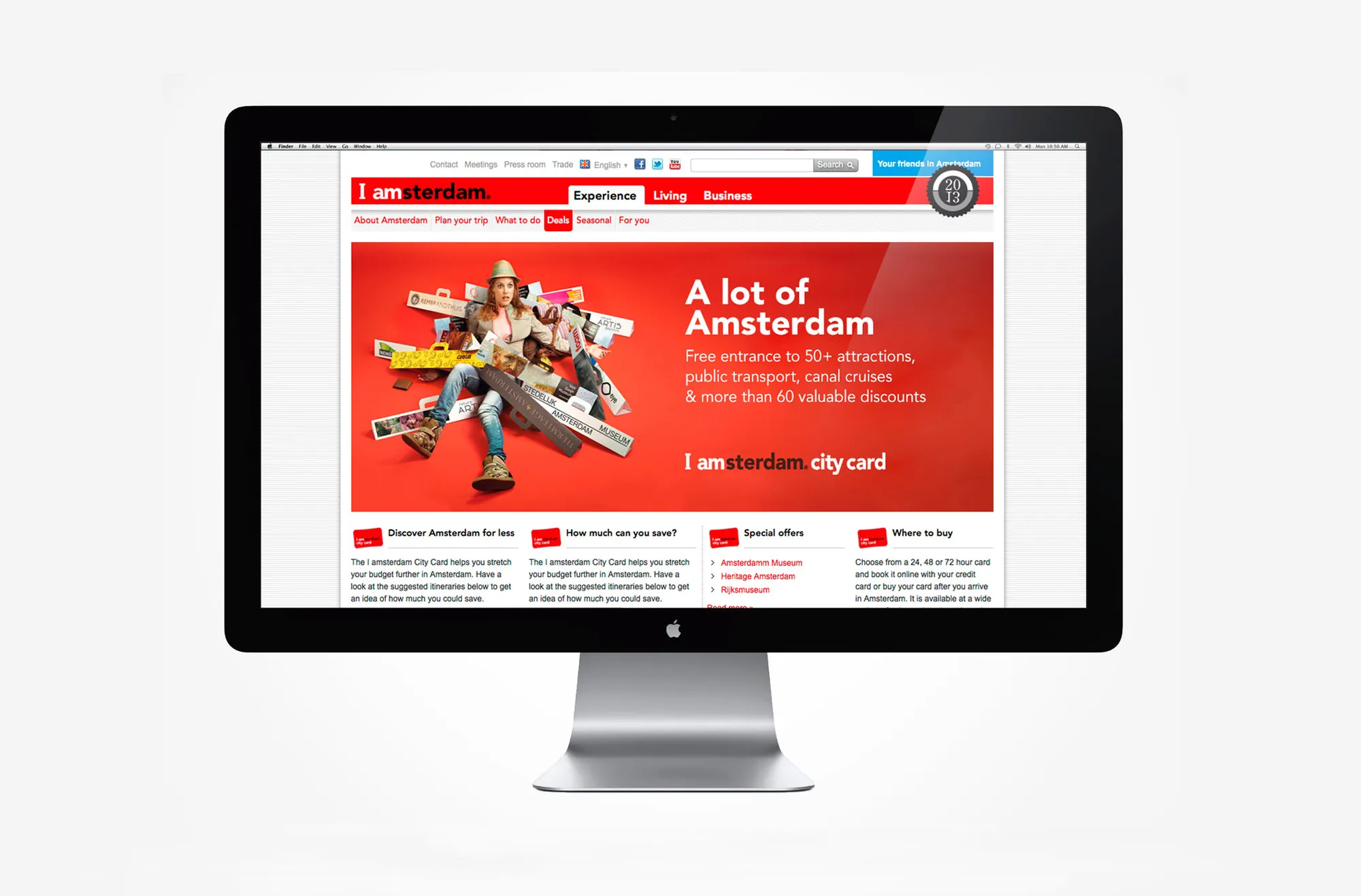 Website I amsterdam City Card
